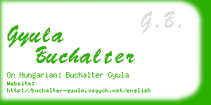 gyula buchalter business card